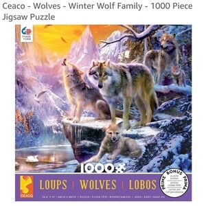 New Ceaco Wolf 1000p Puzzle